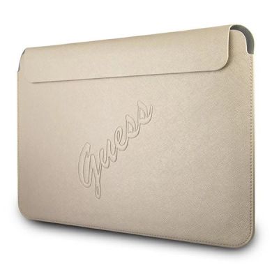 2. Guess Saffiano Script-Hülle für einen 13-Zoll-Laptop – Gold