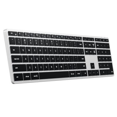 3. Satechi Slim X3 - Bluetooth-Zifferntastatur für bis zu vier USB-C-Geräte (US/International) (silber)