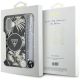 7. Guess Palm Trees Triangle Pearl Strap MagSafe iPhone 16 Hülle Schwarz