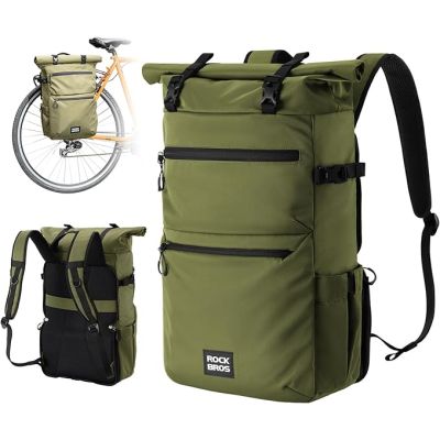 Rockbros Multifunktionstasche/Rucksack, grün, 11-16 l