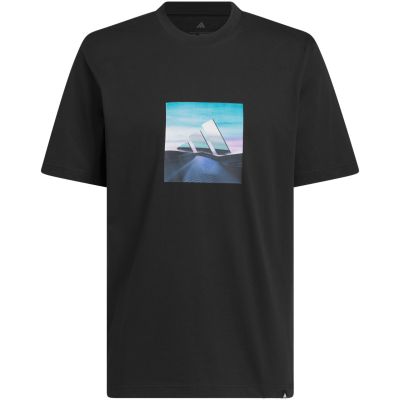 2. adidas Summer Heat Graphic T-Shirt für Herren, schwarz, KC9244