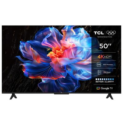 2. TCL 50P69K LED-Fernseher, 50 Zoll, 4K Ultra HD, Google TV, Dolby Digital, DVB-T2, Schwarz