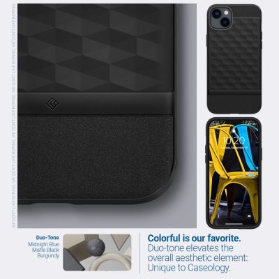 7. Caseology Parallax Mag MagSafe Hülle für iPhone 14 Plus – Mattschwarz