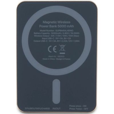 3. Guess MagSafe 4G Strassed Metal Logo Induktions-Powerbank 15 W 5000 mAh – Gold