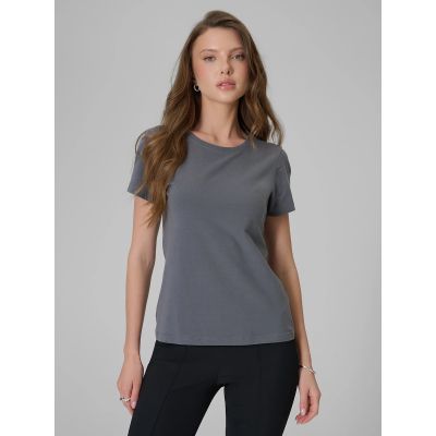 Damen-T-Shirt, schmal geschnitten, einfarbig, Größe 4F 4FRSS26TTSHF3628-24S