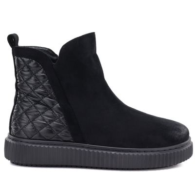2. Gefütterte schwarze Damen-Ankle-Boots Potocki Z25-JE19365