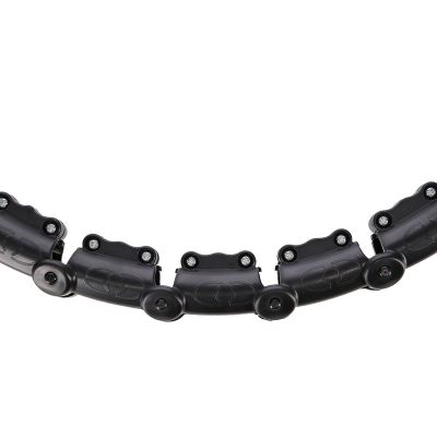 10. Hula Hop Set HHW11 SCHWARZ mit Nieten und Gewicht + BR163 SCHWARZER HMS-Gürtel in Übergröße