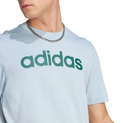6. adidas Essentials Single Jersey Linear Logo-T-Shirt mit Stickerei M IJ8651
