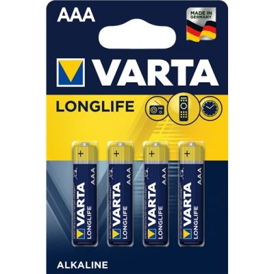 VARTA Longlife LR03 (AAA) Alkaline-Batteriepack (x 4)