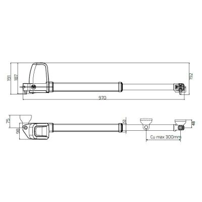 6. BFT ATHOS KIT AC A40 für Drehtore