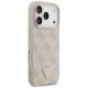 4. Guess Leder 4G Dreieck Strass MagSafe Hülle für iPhone 18 Pro / 17 Pro - Pink