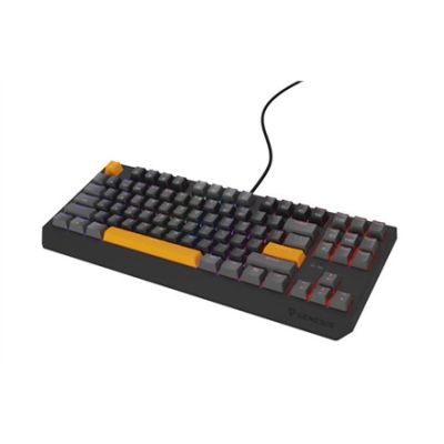 20. GENESIS Thor 230 TKL Gaming-Tastatur USB + RF Wireless + Bluetooth QWERTY Schwarz, Grau, Orange