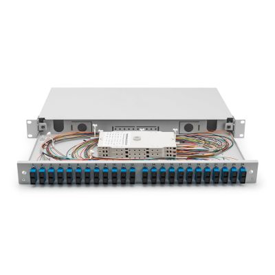 24. Digitus Glasfaserpanel, mit Zubehör, SC, OS2