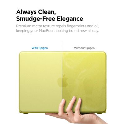 9. Spigen AirSkin Hülle für MacBook Neo 13" 2026 - Mattgelb