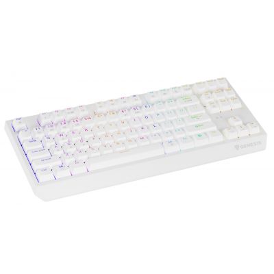 16. GENESIS Thor 230 TKL Tastatur Gaming USB + RF Wireless + Bluetooth QWERTY US Englisch Weiß