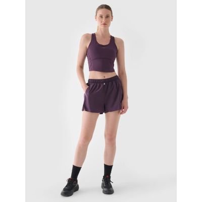 2. Schnelltrocknende Damen-Laufshorts 4F 4FWAW24TFSHF0758-50S