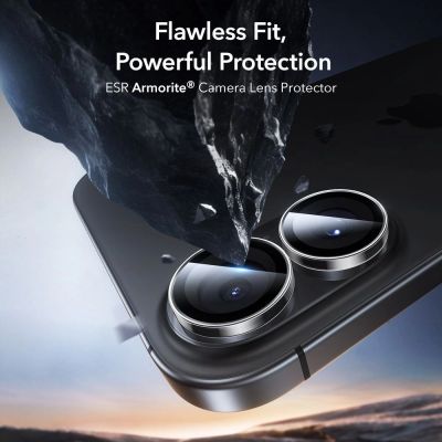 3. ESR Armorite Kameraabdeckung für iPhone 16 / 16 Plus / 17 - Transparent