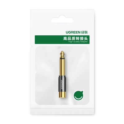 5. Ugreen 6,35 mm Klinkenadapter (männlich) auf Cinch (weiblich) gold (AV169 80731)