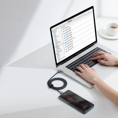 13. Baseus CAJY000601 USB-C – USB-C PD-Kabel 100 W 5 A 480 Mbit/s 1,2 m – Schwarz