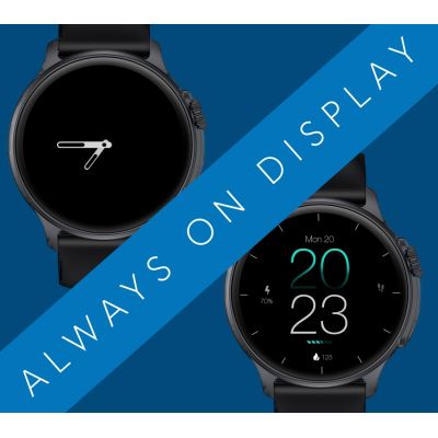 11. Herren-Smartwatch RUBICON RNCF12 Titan/Orange SMARUB245