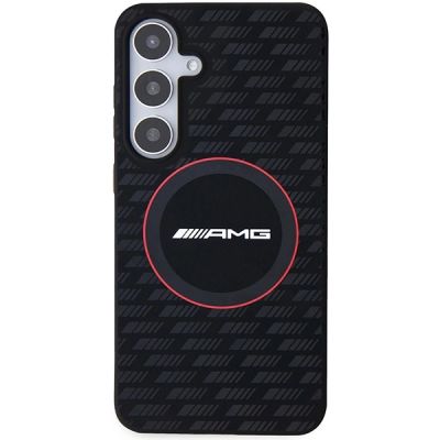 3. AMG Silikon Carbon Pattern MagSafe Hülle für Samsung Galaxy S24+ - schwarz