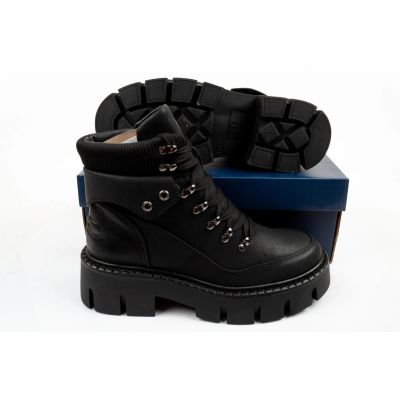 9. GAP Damenschuhe Michelle Stiefeletten, schwarze modische Stiefeletten
