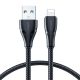 8. Joyroom Surpass Series A11 USB-A / Lightning 2,4A-Kabel 1,2 m – Schwarz