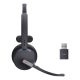 4. Yealink WH64 Hybrid Mono Teams Headset Kabelloses Kopfbügel-Headset für Büro/Callcenter Micro-USB Bluetooth Schwarz