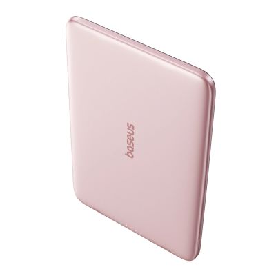2. Baseus PicoGo AM41 5000 mAh 20 W Ultra-Slim Power Bank MagSafe Kompatibel mit Baseus Simple USB-C 60 W 30 cm Kabel - Pink