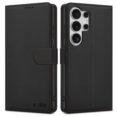 9. Tech-Protect Brieftaschenhülle für Samsung Galaxy S26 Ultra – Schwarz und Rot