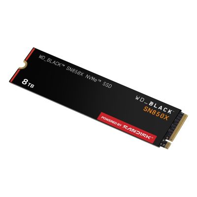 8. WD Black SN850X 8 TB M.2 NVMe SSD WDS800T2X0E