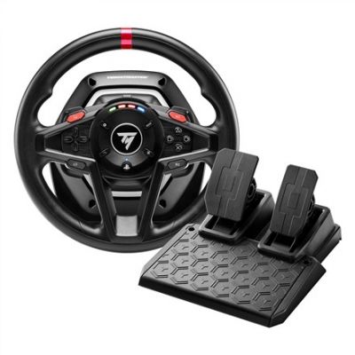 9. Thrustmaster T128 Schwarzes USB-Lenkrad + Pedale (Analog) für PC, PlayStation 4, PlayStation 5