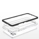 5. Klare 3in1 Hülle für Samsung Galaxy A42 5G Frame Gel Cover Schwarz