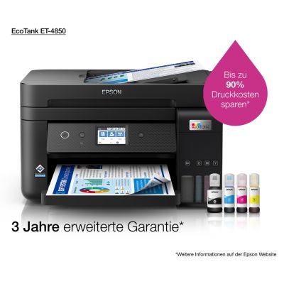 22. Epson EcoTank ET-4850 Inkjet A4 4800 x 1200 DPI 33 Seiten/Min. WLAN