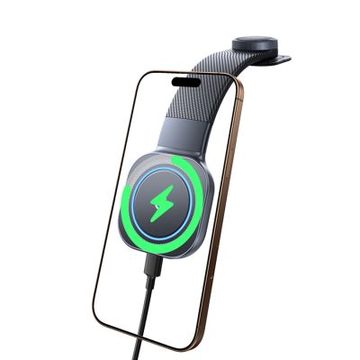 4. Baseus PrimeTrip C03Pro Kfz-Armaturenbretthalterung mit kabellosem Ladegerät, MagSafe-kompatibel – Schwarz
