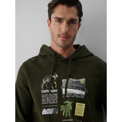 3. Herren-Kapuzenpullover, regulär, Größe 4F 4FRAW26TSWSM3162-43S