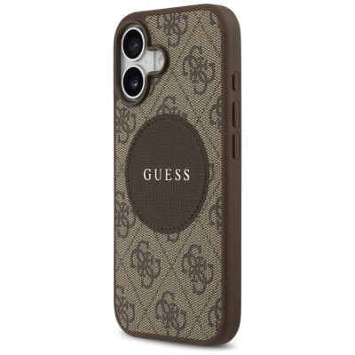 2. Guess 4G Circle Classic Logo MagSafe Hülle für iPhone 17 - Braun