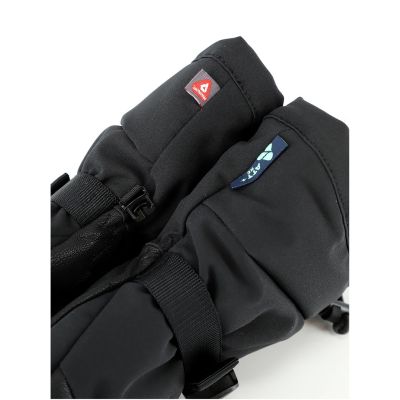 VIKING Norvik Pro Mitten Freeride-Handschuhe für Erwachsene, Schwarz mit Leder, Größe 10