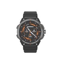 Smartwatch mit Satelliten-GPS, AMOLED-Display, 1,5 Zoll, wasserdicht, schwarz