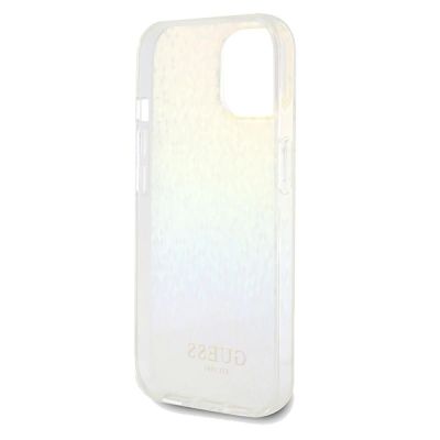 7. Guess IML Faceted Mirror Disco Iridescent Hülle für iPhone 14 / 15 / 13 – mehrfarbig