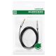 5. Ugreen AV119 10733 Audiokabel Miniklinke 3,5 mm / Miniklinke 3,5 mm 1 m – Schwarz