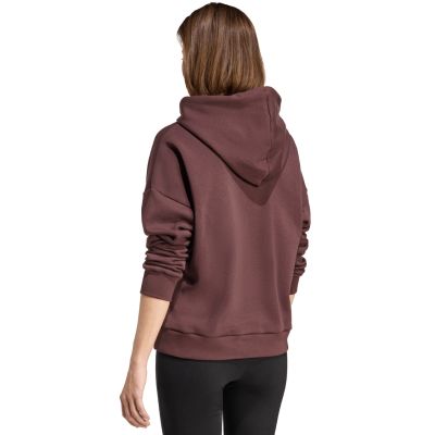 3. adidas Essentials Small Logo Feel Cozy Damen Sweatshirt Braun JV7314