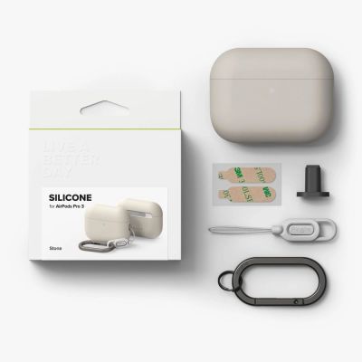 6. Ringke Silikonhülle für AirPods Pro 3 – Beige