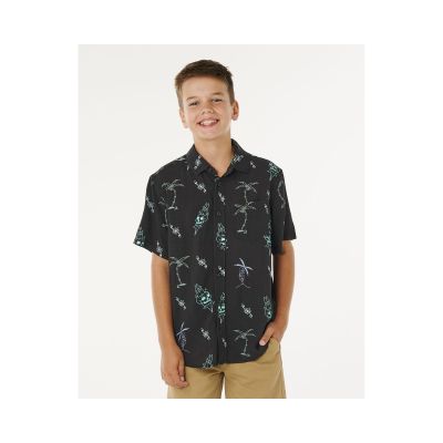 RIP CURL Eternal Shred Kurzarmhemd - Junge Schwarz
