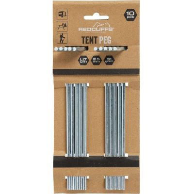 13. Zeltnägel 17 cm Set 10 Stück Metall Redcliffs
