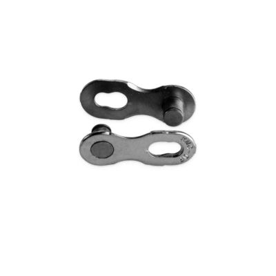 KMC-Steckverbinder 12NR EPT, 2 Stück, silber, 12 Reihen, Blisterverpackung