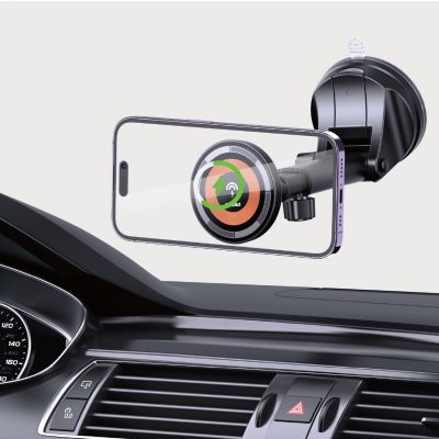 10. Dudao F12MAX+ Kfz-Halterung mit 15-W-Funkladegerät, kompatibel mit MagSafe – Schwarz