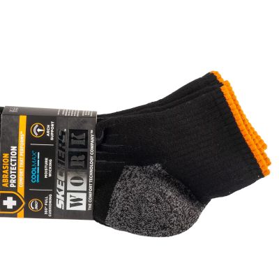 3. Skechers 3er-Pack Herren Work Qtr Socken S115423-BLK Schwarz 41-46