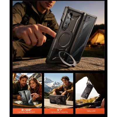 9. Supcase UB Grip Mag MagSafe 2er-Set Hülle für Samsung Galaxy Z Fold 8 - Schwarz