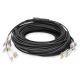 Digitus werkseitig konfektioniertes universelles Glasfaser-Breakout-Kabel, Multimode OM4, 12 Fasern, LC/UPC - LC/UPC
